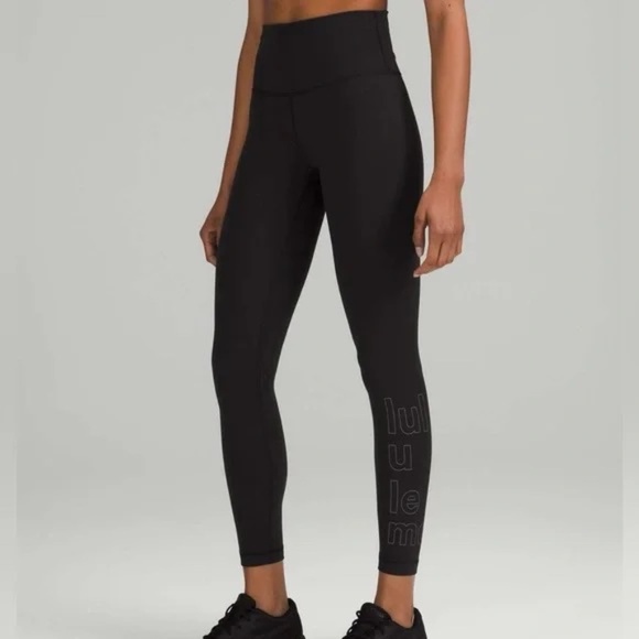Lululemon Wunder Train High-Rise Tight 25" *Motif Black 45345 - Picture 1 of 14